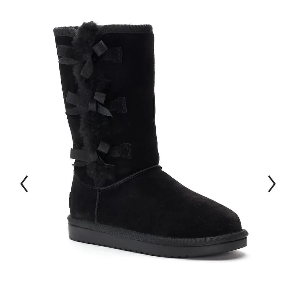 Koolaburra by Ugg Victoria Tall Boot • Black • Size 4